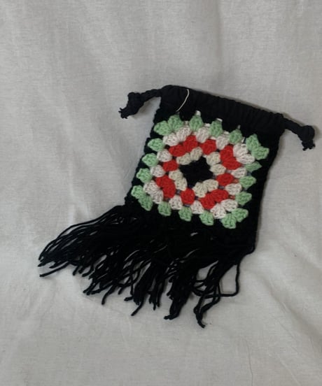 【RE;CIRCLE】 Granny Knit Pouch② /210404-005