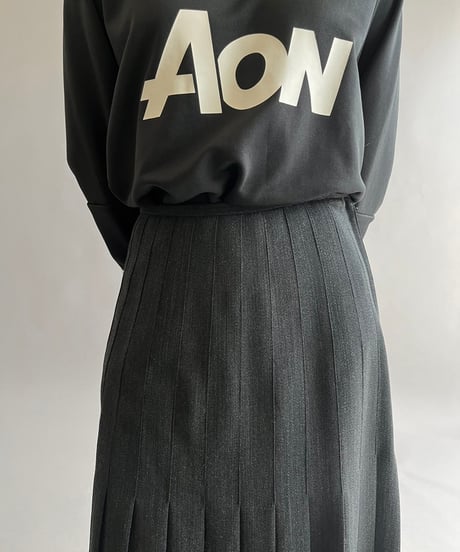 【USED】 Wool Pleats Skirt/ 240921-003