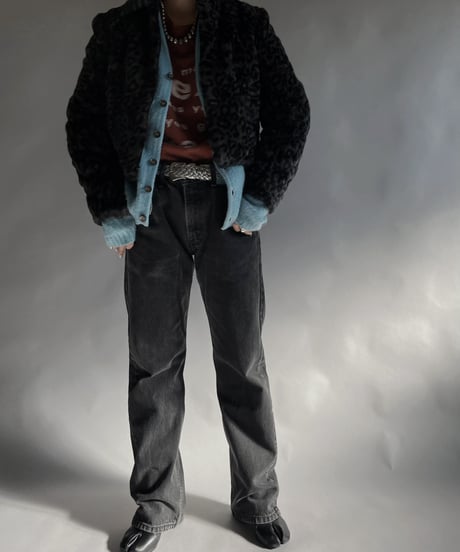 【USED】 Leopard Fake Fur Jacket Made in USA / 240101-030