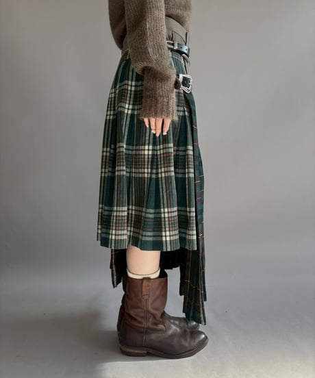 【RE;CIRCLE】 RE Kilt Long Skirt / 251204-002