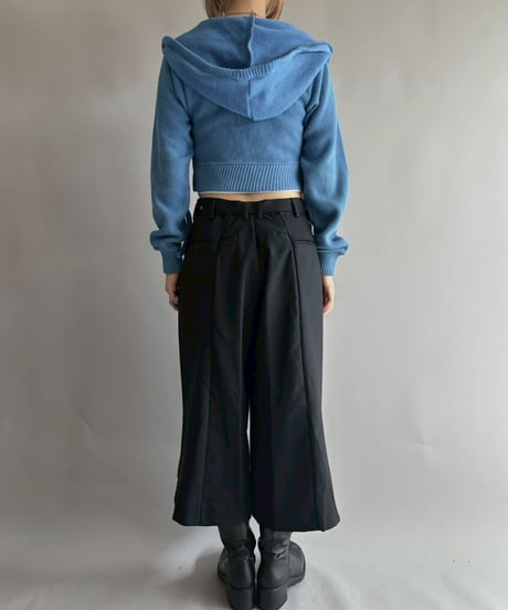 【RE;CIRCLE】 RE Hooded Acrylic Short Cardigan / 251016-003