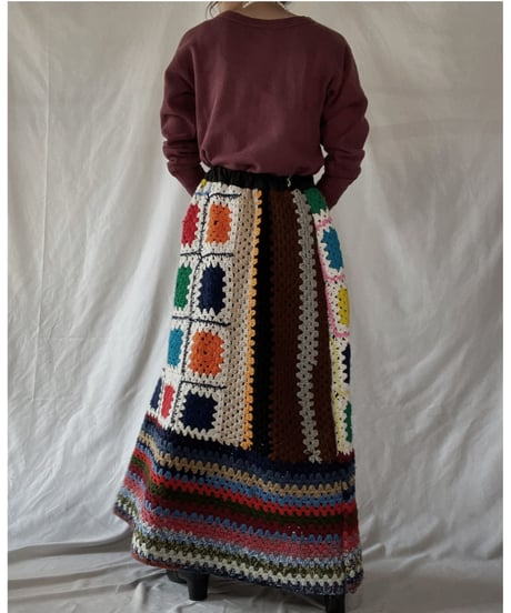 【RE;CIRCLE】 RE Granny Long Skirt②/211216-041