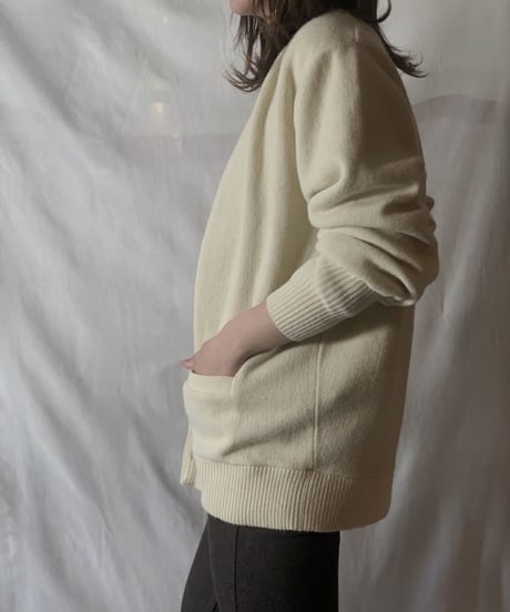 【USED】 Acrylic Knit Cardigan⑦ /210303-015