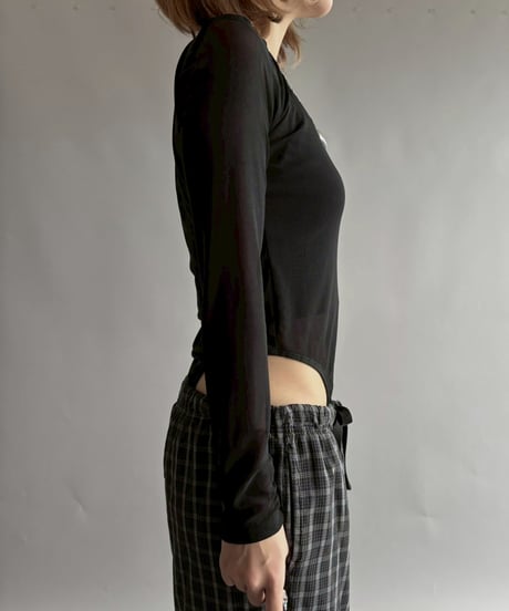【USED】 L/S Sheer Leotard Top  /251012-024