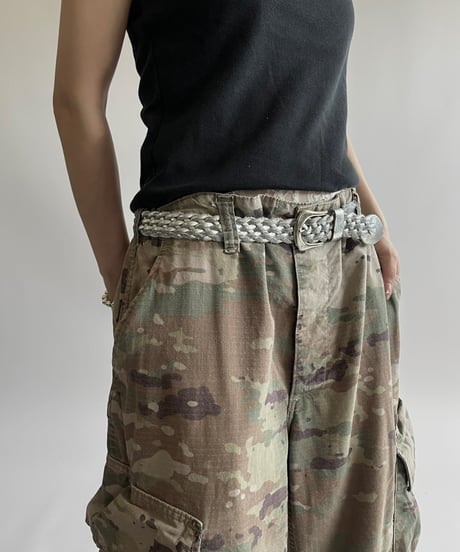 【USED】 Military Camouflage Cut Off Pants /250426-005