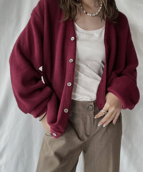 【USED】   LACOSTE Knit Cardigan②/210930-019