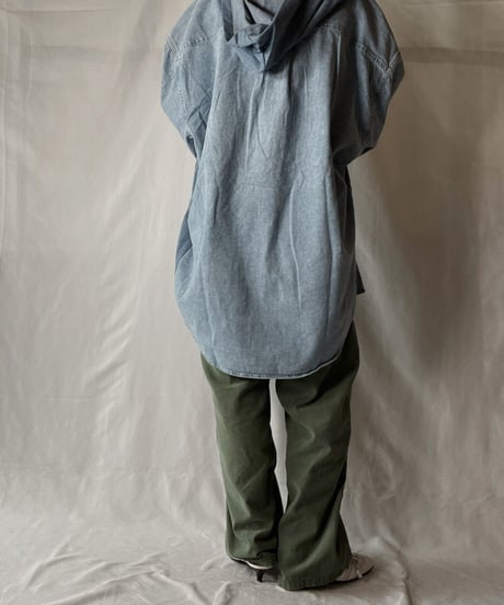 【RE;CIRCLE】 Remake Denim Mexican Parker④/210906-015