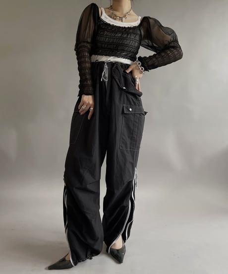 【USED】COLLUSION Sheer Top  /240511-018