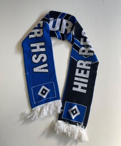 【USED】 Knit Soccer Muffler Blue × Black / 230206-012