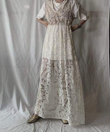 【RE;CIRCLE】 RE Crochet N/S One-piece①/210630-018