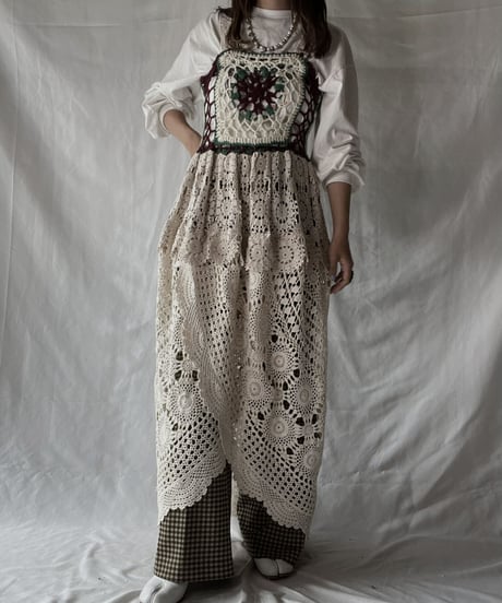 【RE;CIRCLE】 RE Granny × Crochet N/S One-piece②/211014-018