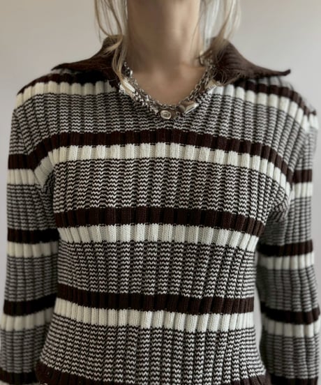 【RE;CIRCLE】 RE Rib Knit Leotard Top / 260416-009