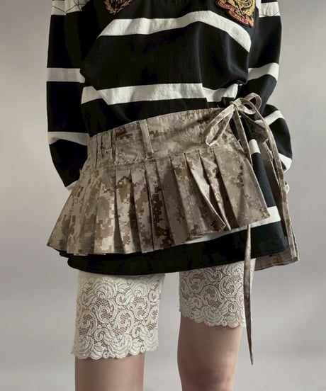 【RE;CIRCLE】 RE  Military Camouflage Wrap Skirt / 260226-009