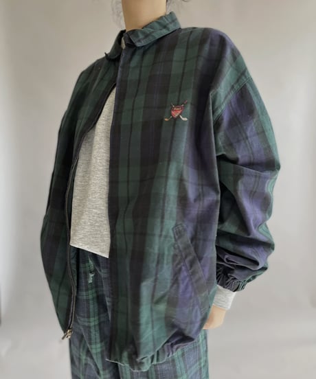 【USED】 POLO Ralph Lauren Zip-up Checked Jacket / 230114-005