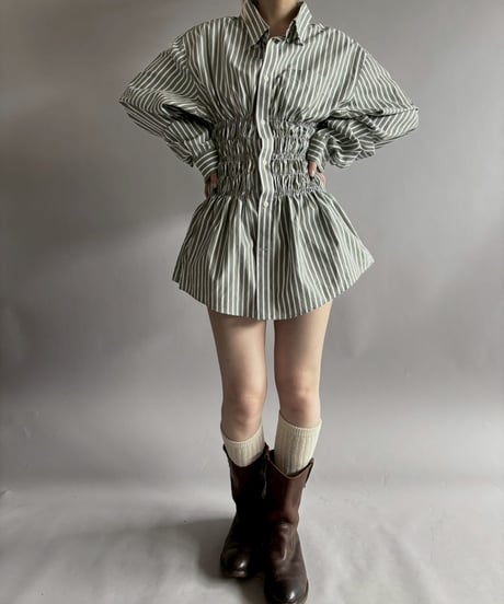 【RE;CIRCLE】 RE Shirring Shirt / 260409-016