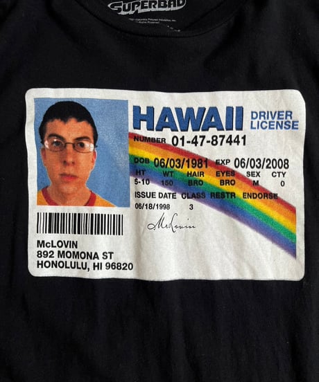 【USED】 Driver License T-Shirt /240824-032