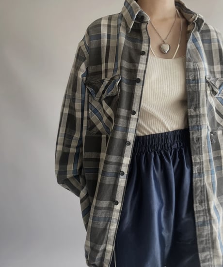 【USED】 Made in USA Carhartt Tartan Check Shirt/ 231125-010