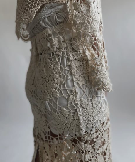 【RE;CIRCLE】 RE Crochet Lace Mermaid Skirt / 220427-013