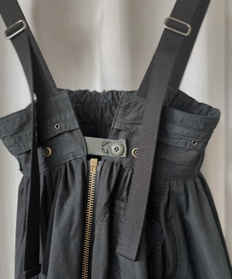 【2026SS最終 / RE;CIRCLE】 RE U.S Military Rebuild 2way One-piece (Black)/ ARMY-02