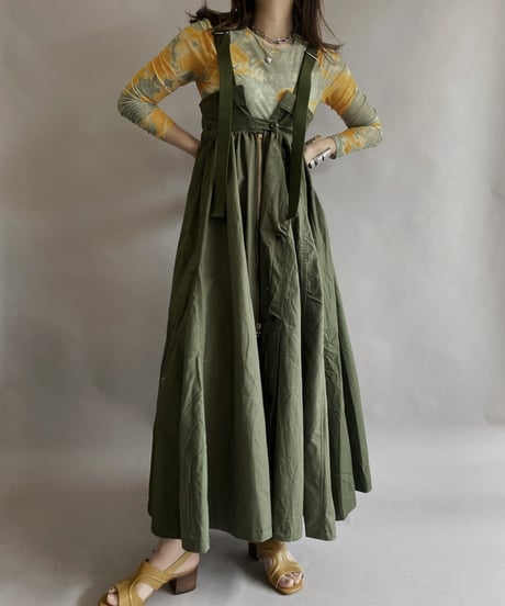 【2026SS最終 / RE;CIRCLE】 RE U.S Military Rebuild 2way One-piece(Khaki)/ ARMY-01