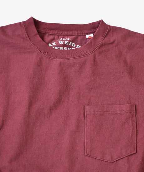 【MAX WEIGHT JERSEY】102 (Wine Red) (半袖 ポケット付)/max10207p