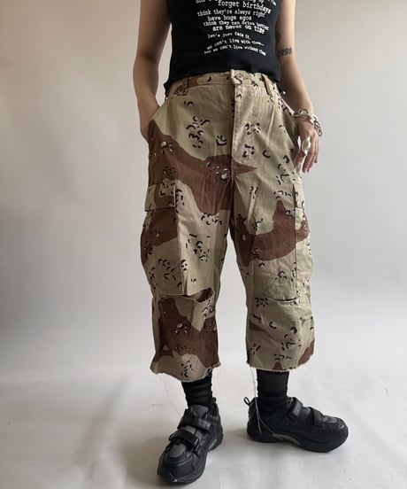 【USED】 Military Camouflage Cut off Shorts  / 250614-002
