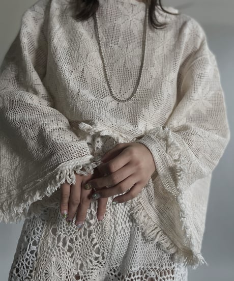 【RE;CIRCLE】 RE Crochet Lace Top / 220623-010