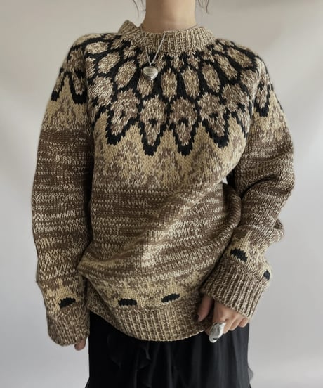 【USED】L/S Wool Knit Top / 231112-008