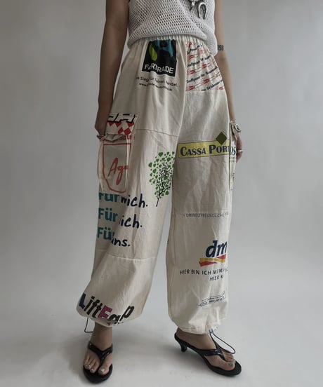【RE;CIRCLE】 RE Eco-Friendly Bag Draw Cord Pants / 220804-020