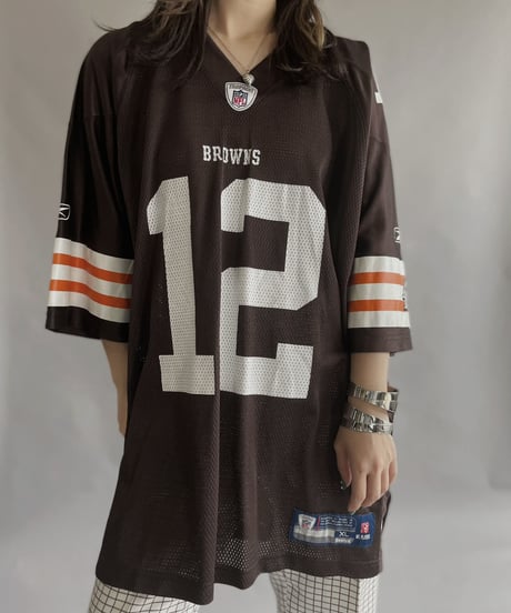 【USED】 NFL Football Nylon Short Sleeved Shirt / 230311-019