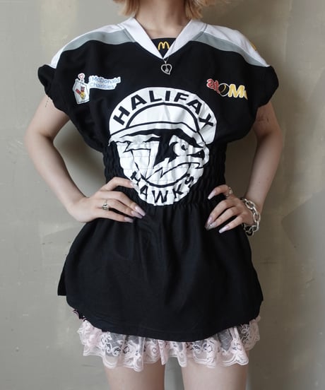 【RE;CIRCLE】 Re Shirring Football Shirt  /  250724-030
