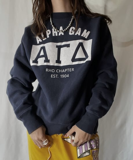 【USED】  Champion Reverse Weave Sweat ALPHA GAM/211116-040