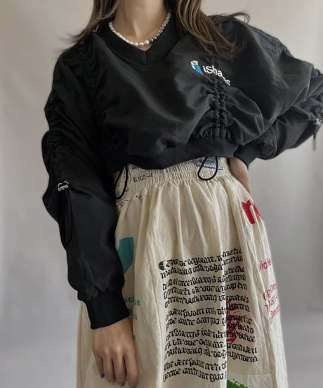 【RE;CIRCLE】 RE Nylon Drawcord Pullover Black / 230406-017