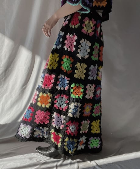 【RE;CIRCLE】 RE Granny Long Skirt③/211216-042