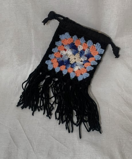 【RE;CIRCLE】 Granny Knit Pouch② /210404-005