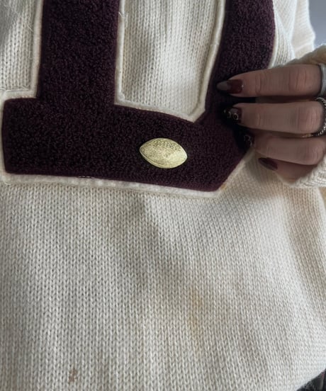 【USED】 Vintage Lettered Knit Top/241130-014