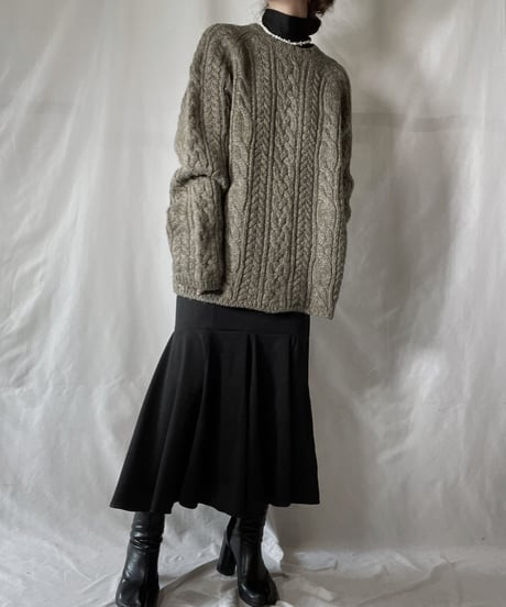 【USED】       Cable Knit Top/211202-040