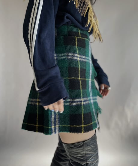 【RE;CIRCLE】 RE Pleats Blanket  Skirt / 230105-022