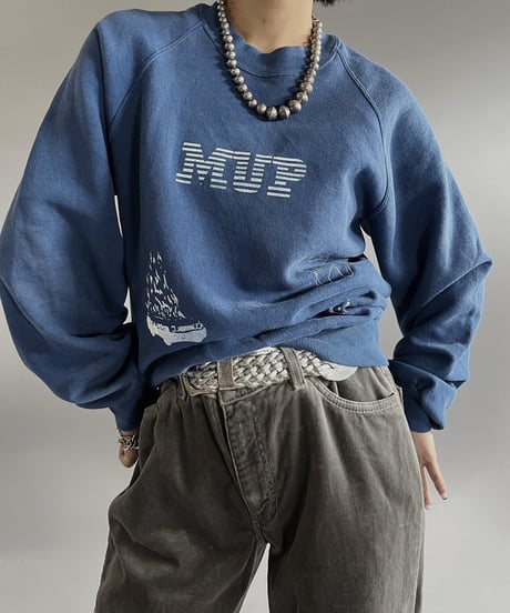 【Mashup Products】 Silk Screen Made in USA L/S JERSEYS Sweat top /  240217-021