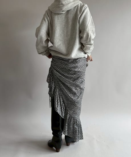【USED】 Zebra Pattern Camisole Long One-Piece   /250412-031
