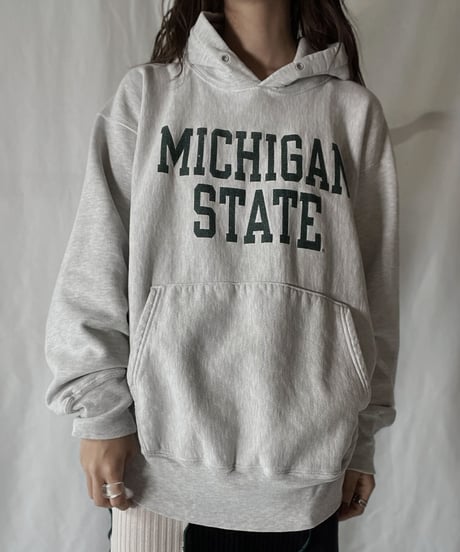 【USED】  Champion Reverse Weave Hoodie MICHIGAN STATE/211116-028