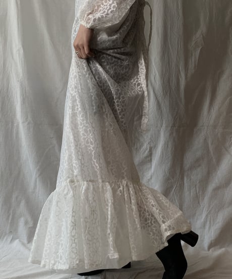 【USED】  Flower Patterned Lace EURO Dress/210407-027