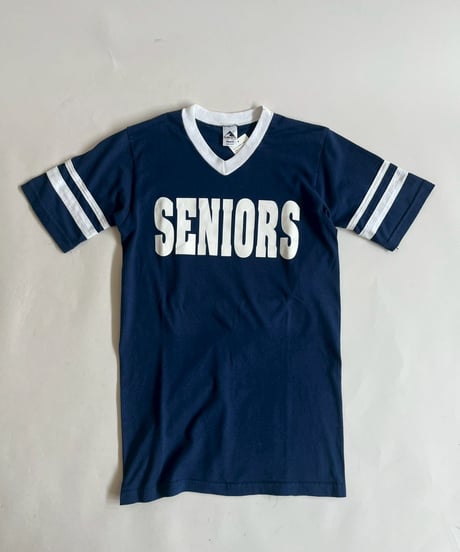 【USED】 V-Neck Seniors Ringer T-Shirt /250503-004