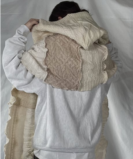 【RE;CIRCLE】 RE Alan Knit Muffler① /211223-001
