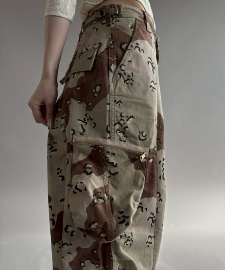 【RE;CIRCLE】 RE Military Camouflage Wide Cargo Pants /260226-016