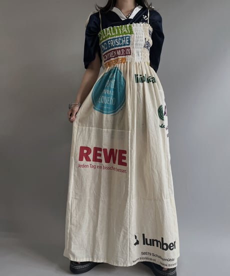 【RE;CIRCLE】RE Eco-Friendly Bag Shirring One-piece / 230622-014