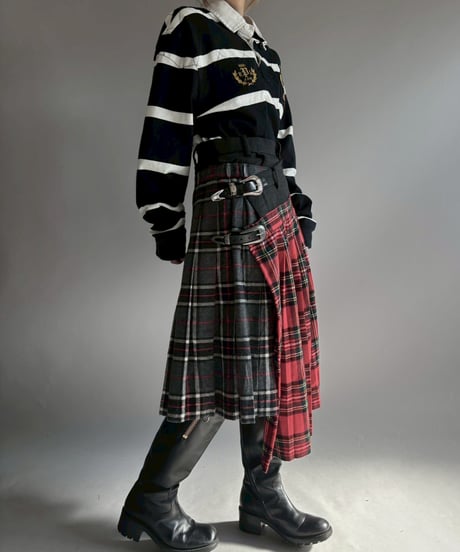 【RE;CIRCLE】 RE Kilt Long Skirt / 251204-010