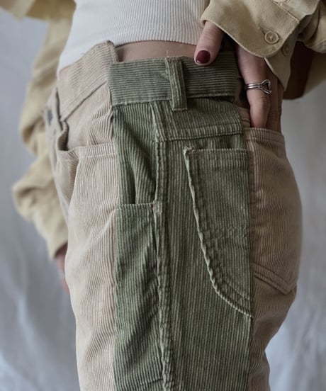 【RE;CIRCLE】 Remake Corduroy Side Line Pants⑦/210317-011