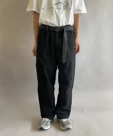 【RE;CIRCLE】 RE Denim PatchWork Pants Black / 230522-005