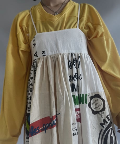 【RE;CIRCLE】RE Eco-Friendly Bag Camisole Long One-piece / 230727-003